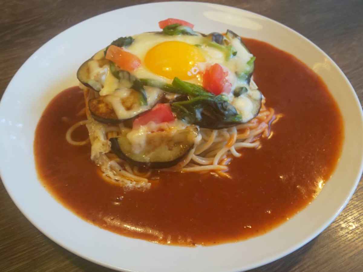 月見ナスチーズ焼き