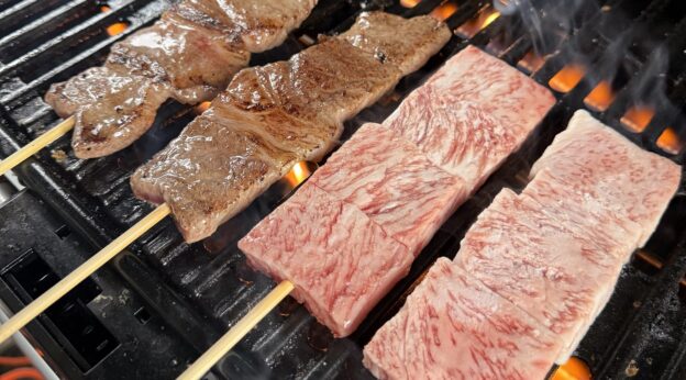 飛騨牛の炭火焼き串「WAGYU SAMURAI」がオープン